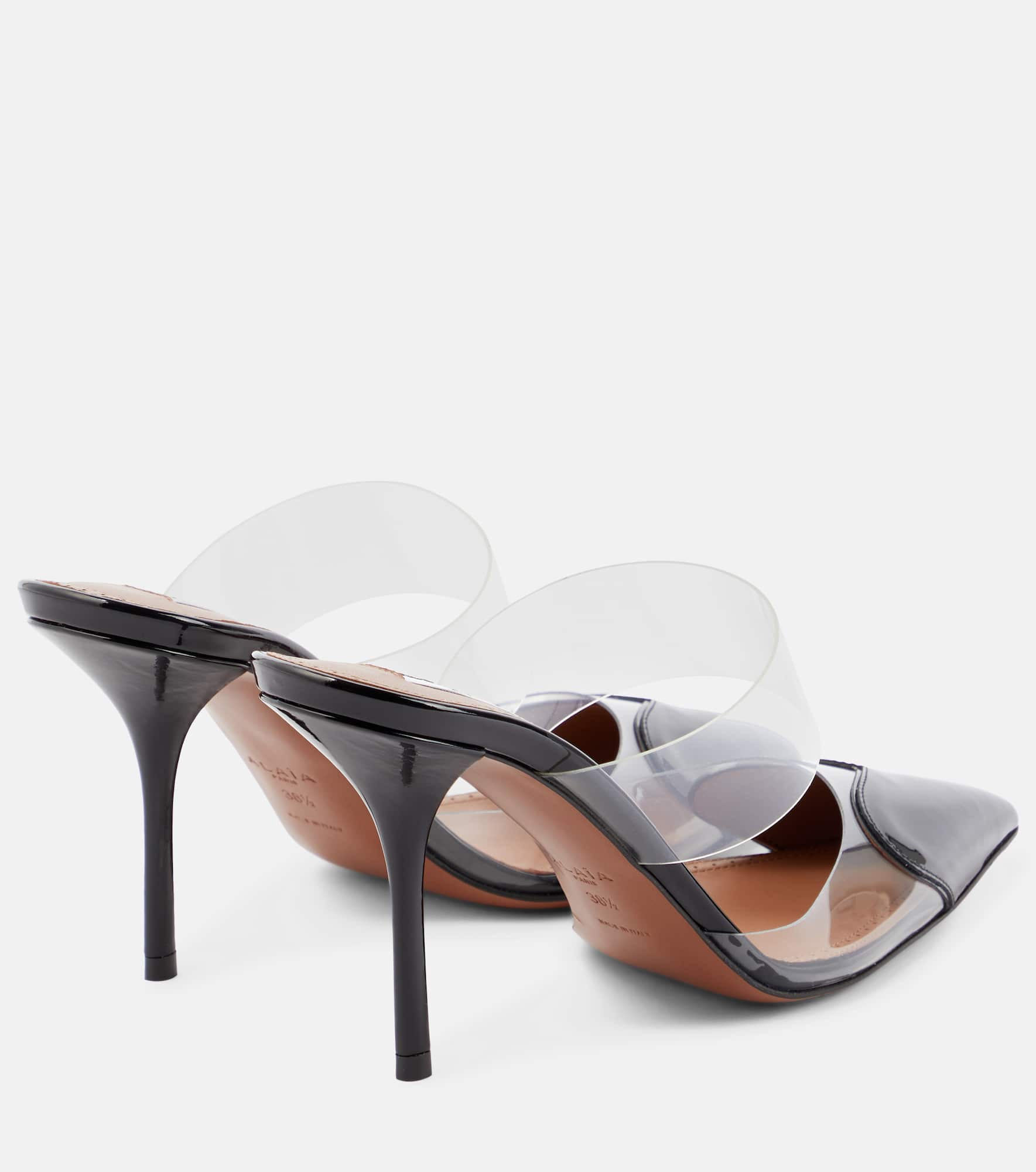 Cœur patent leather and PU mules - 3