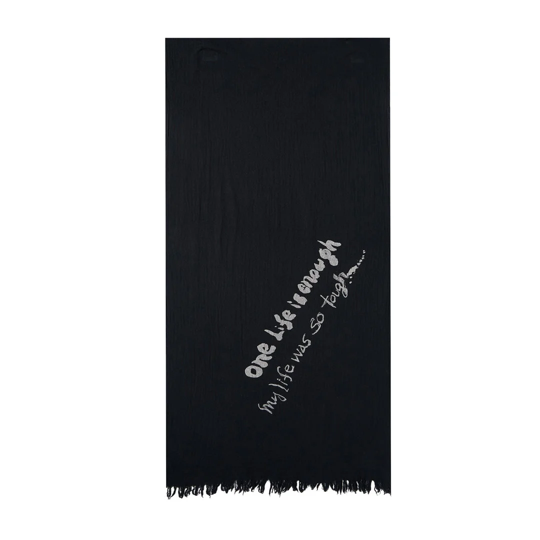 Oversized Fringe Scarf - 1