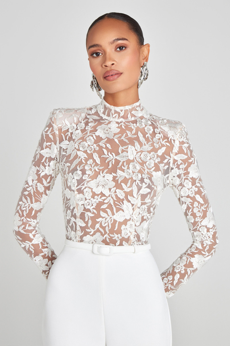 NADINE MERABI Joanna White Jumpsuit outlook