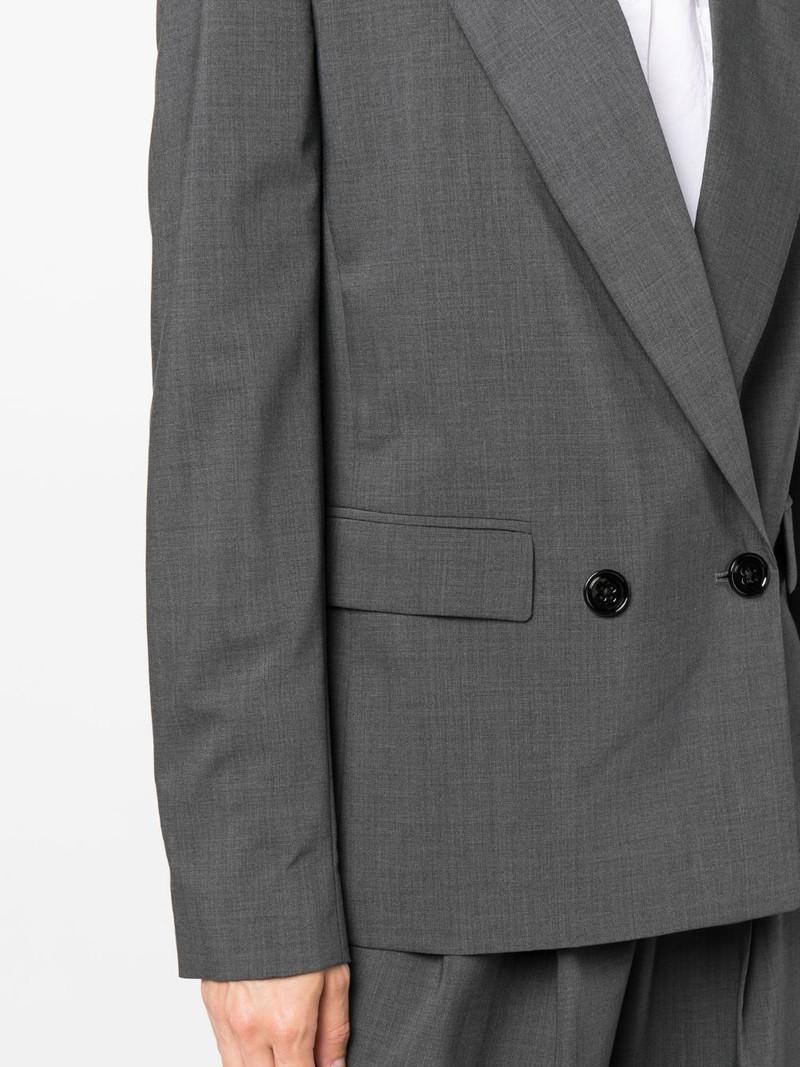 double-breasted virgin wool-blend blazer 5
