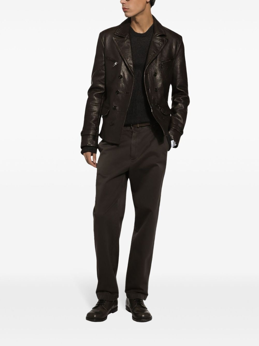 garment-dyed trousers - 3