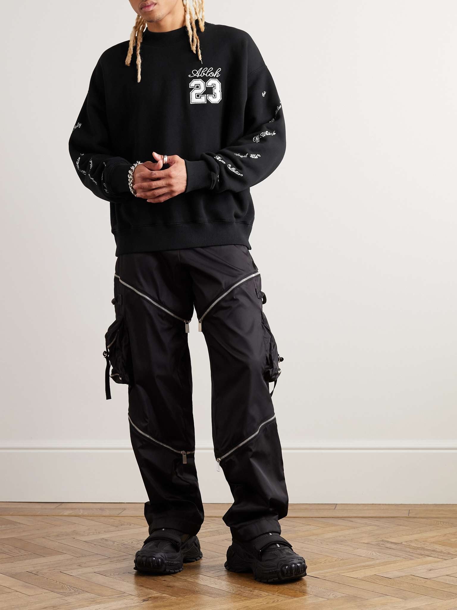 Logo-Embroidered Cotton-Jersey Sweatshirt - 2