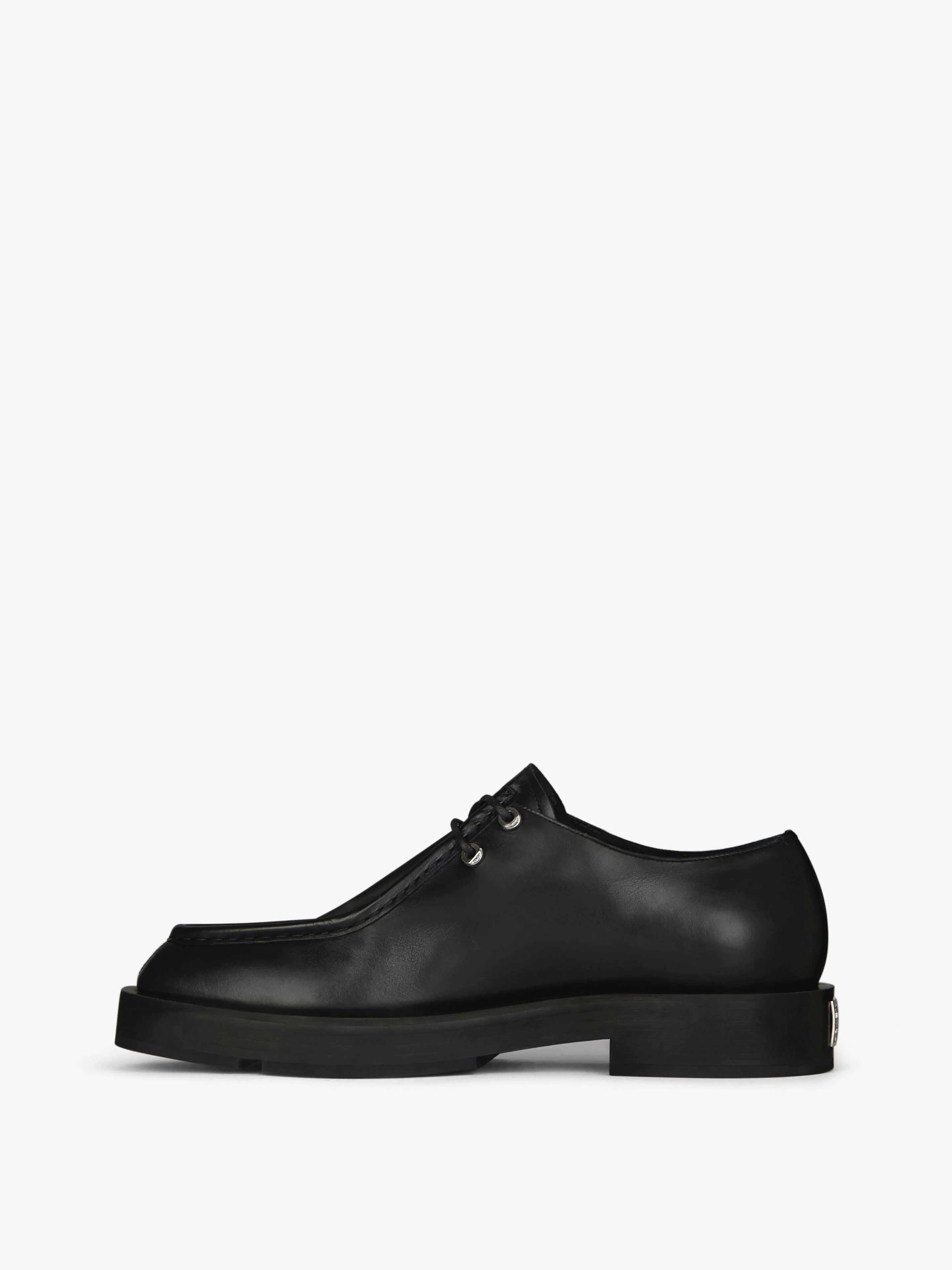 SQUARED DERBIES IN BOX LEATHER - 3