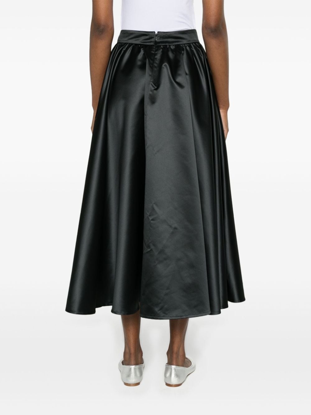 A-line calf-length skirt - 4