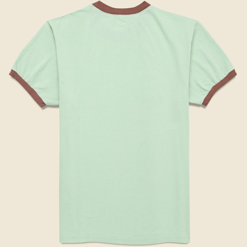 Kapital Bear Ringer Tee - Mint outlook