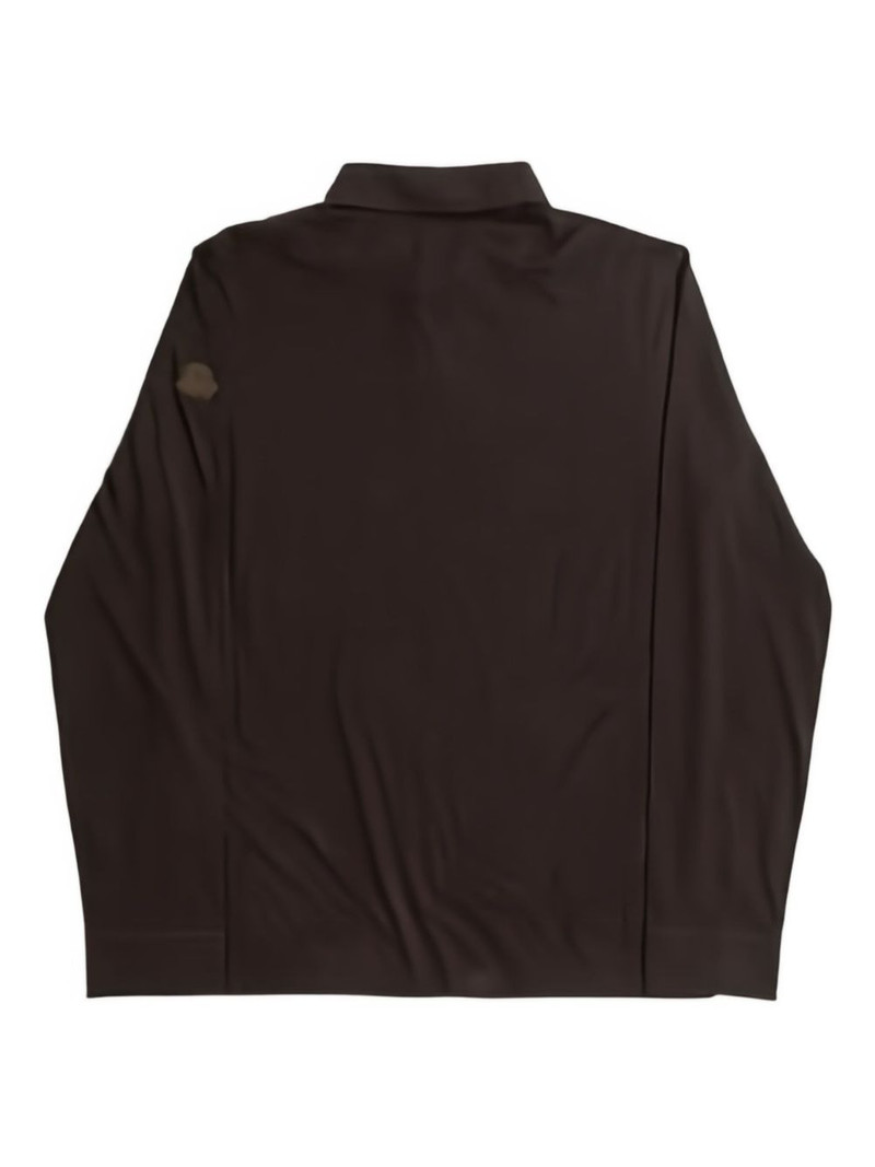 Moncler logo-appliqué long-sleeve polo shirt outlook