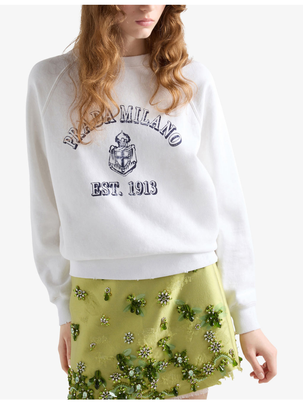 Round-neck branded-print cotton-jersey sweatshirt - 3