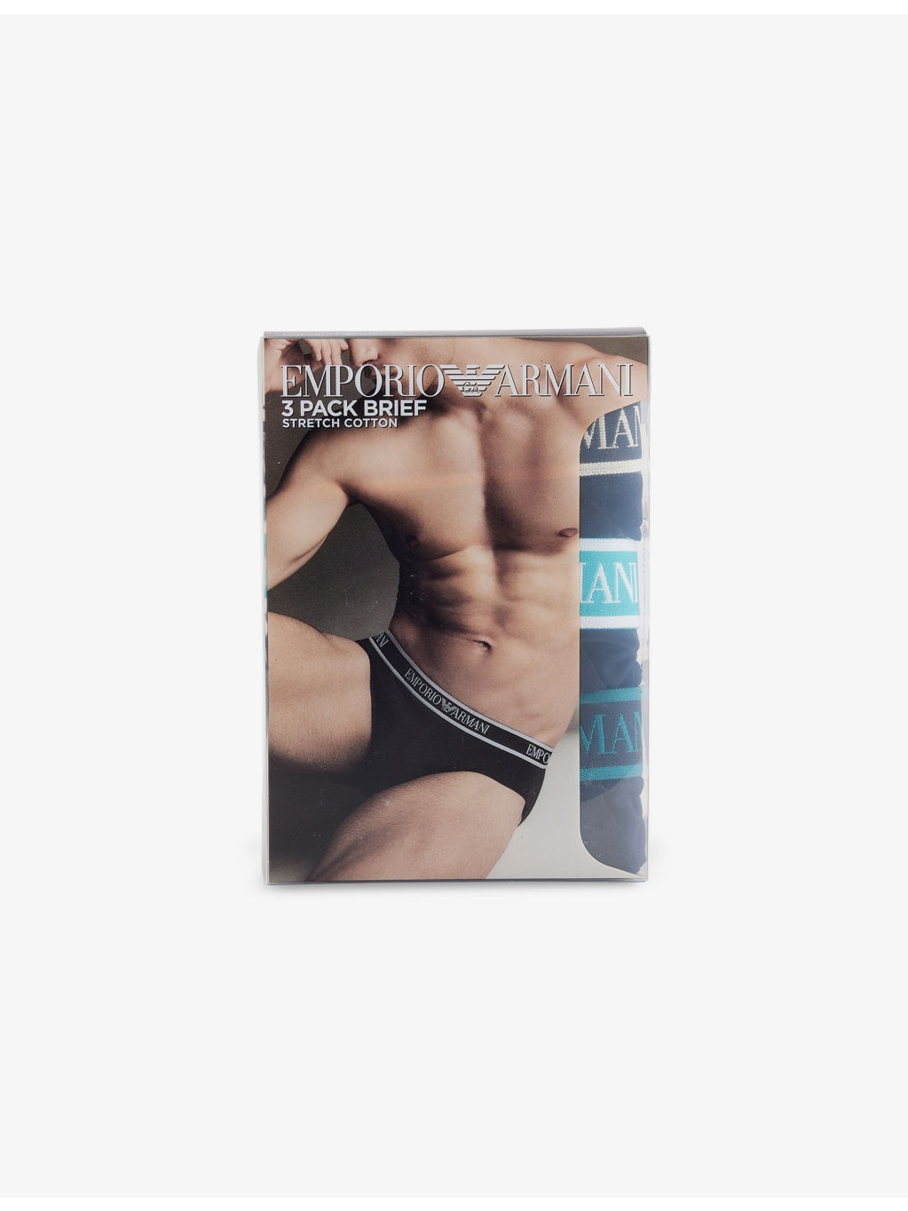 Branded Mid-Rise Pack Of Three Stretch-Cotton Trunks - 2