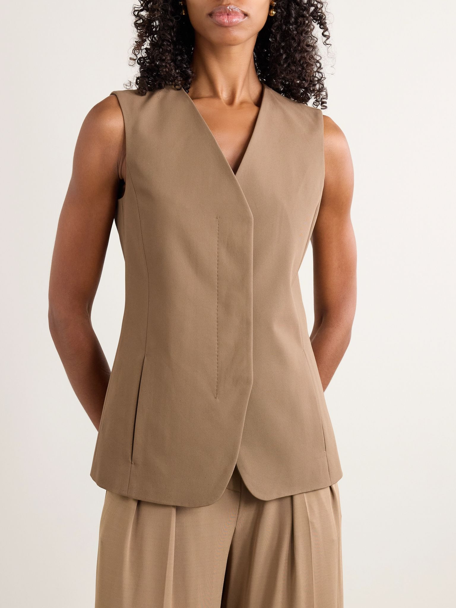 Reno cotton vest Brown - 3