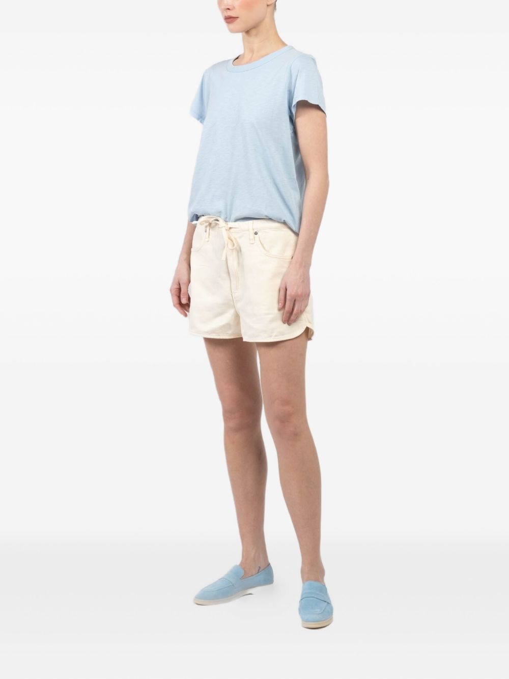 drawstring-waist shorts - 3