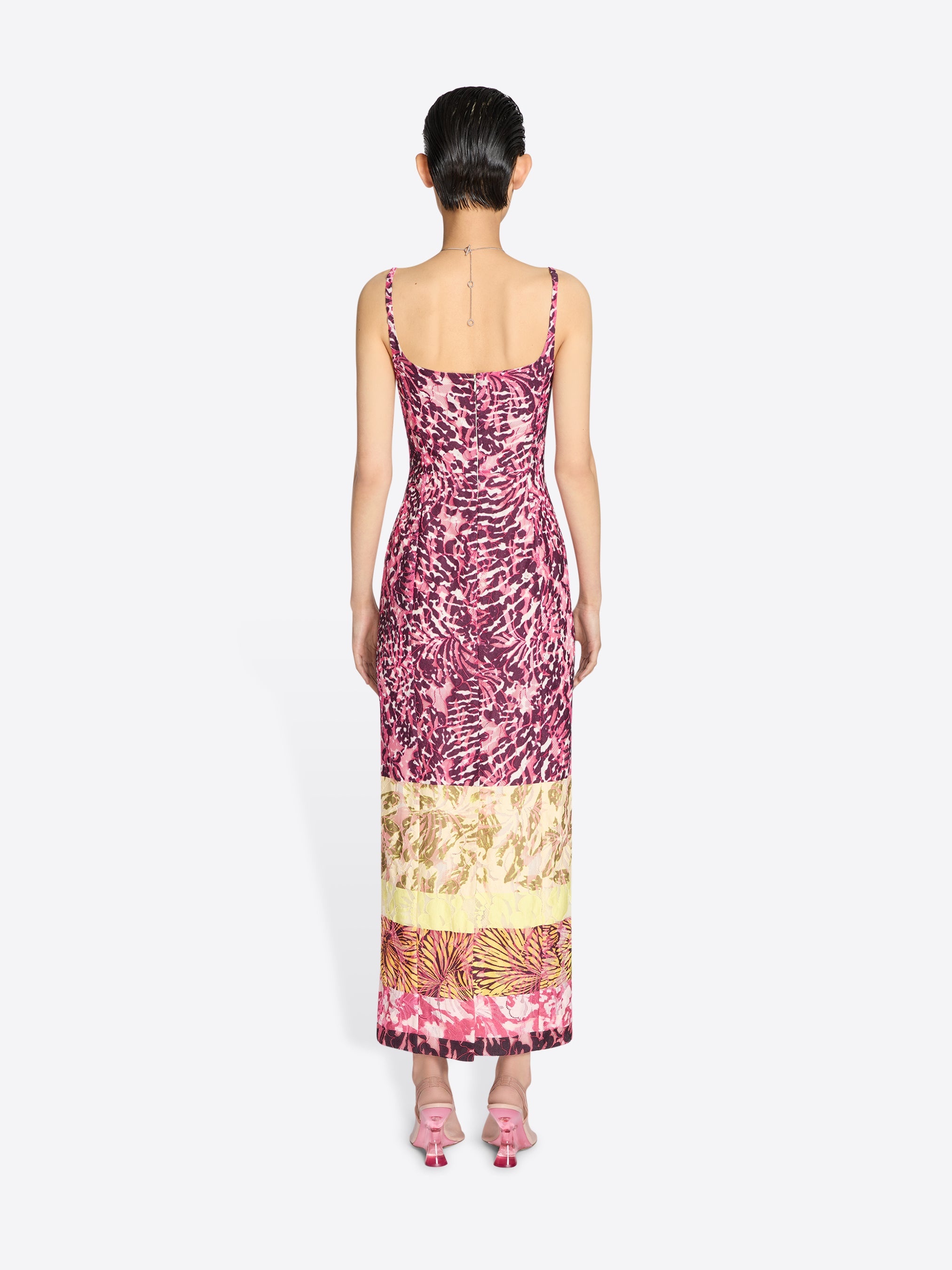 PRINTED FITTED DRESS - 4