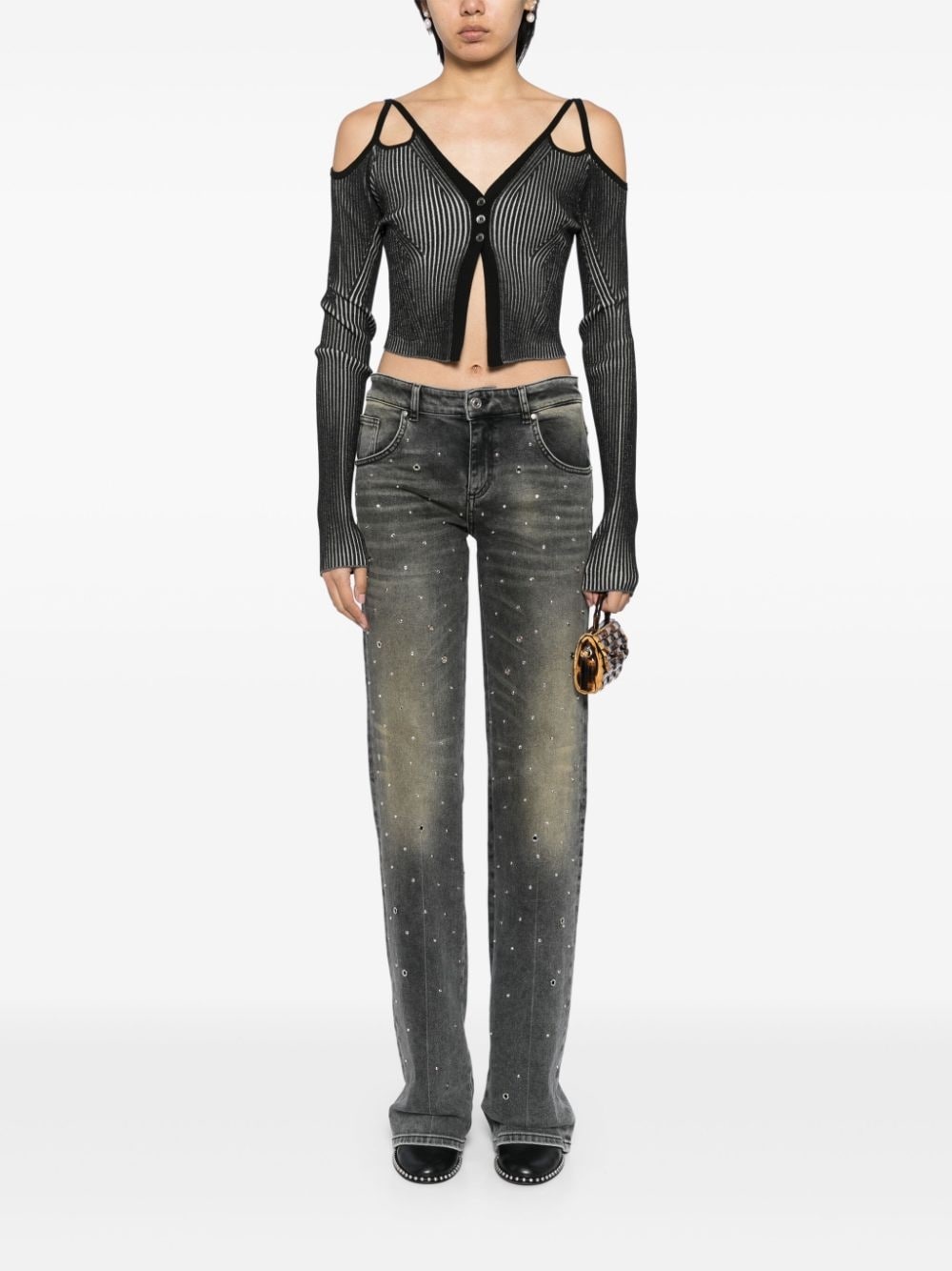 cut-out cardigan - 2