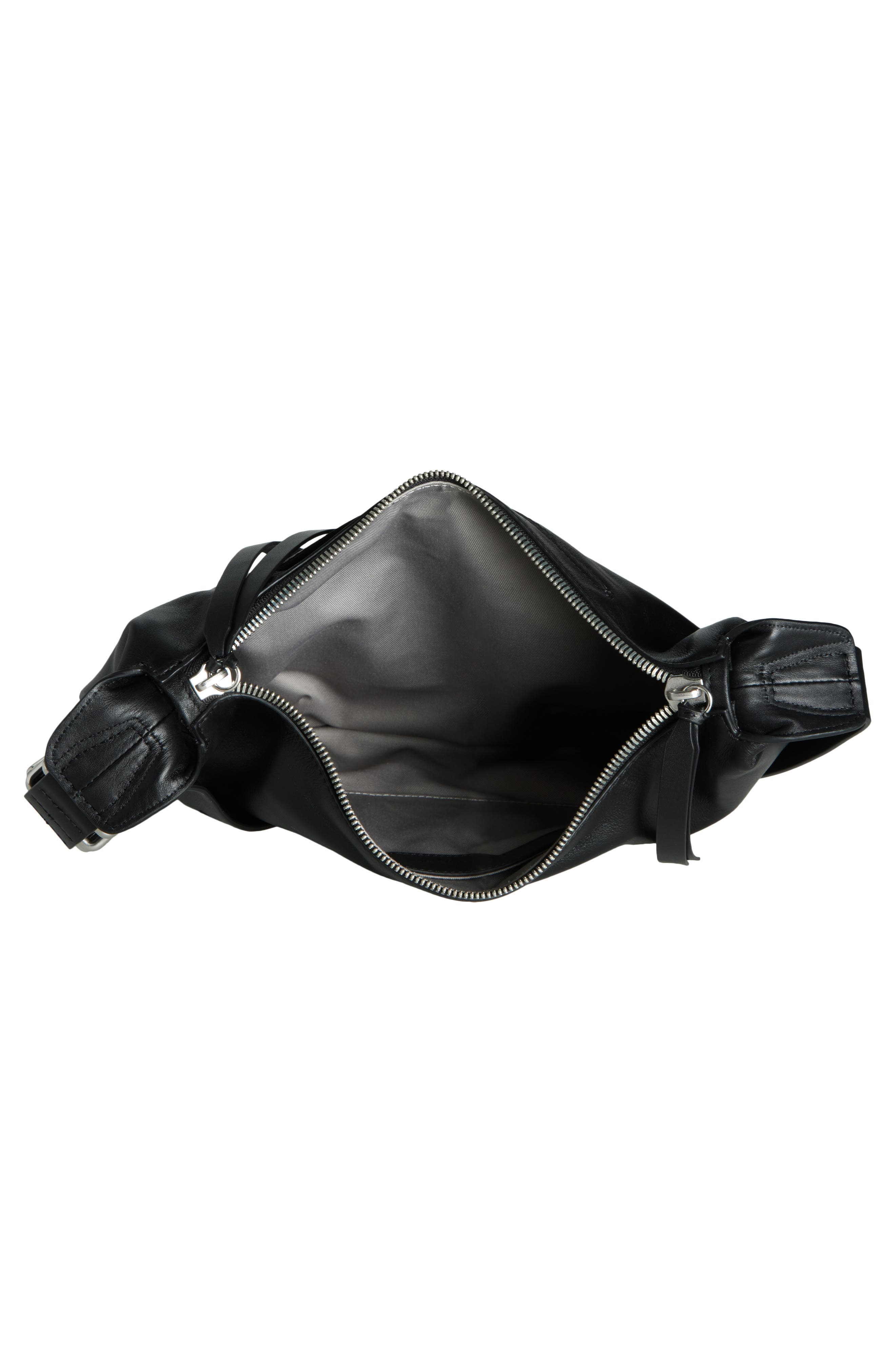 rag & bone Medium Mercer Leather Hobo Bag in Black at Nordstrom - 3