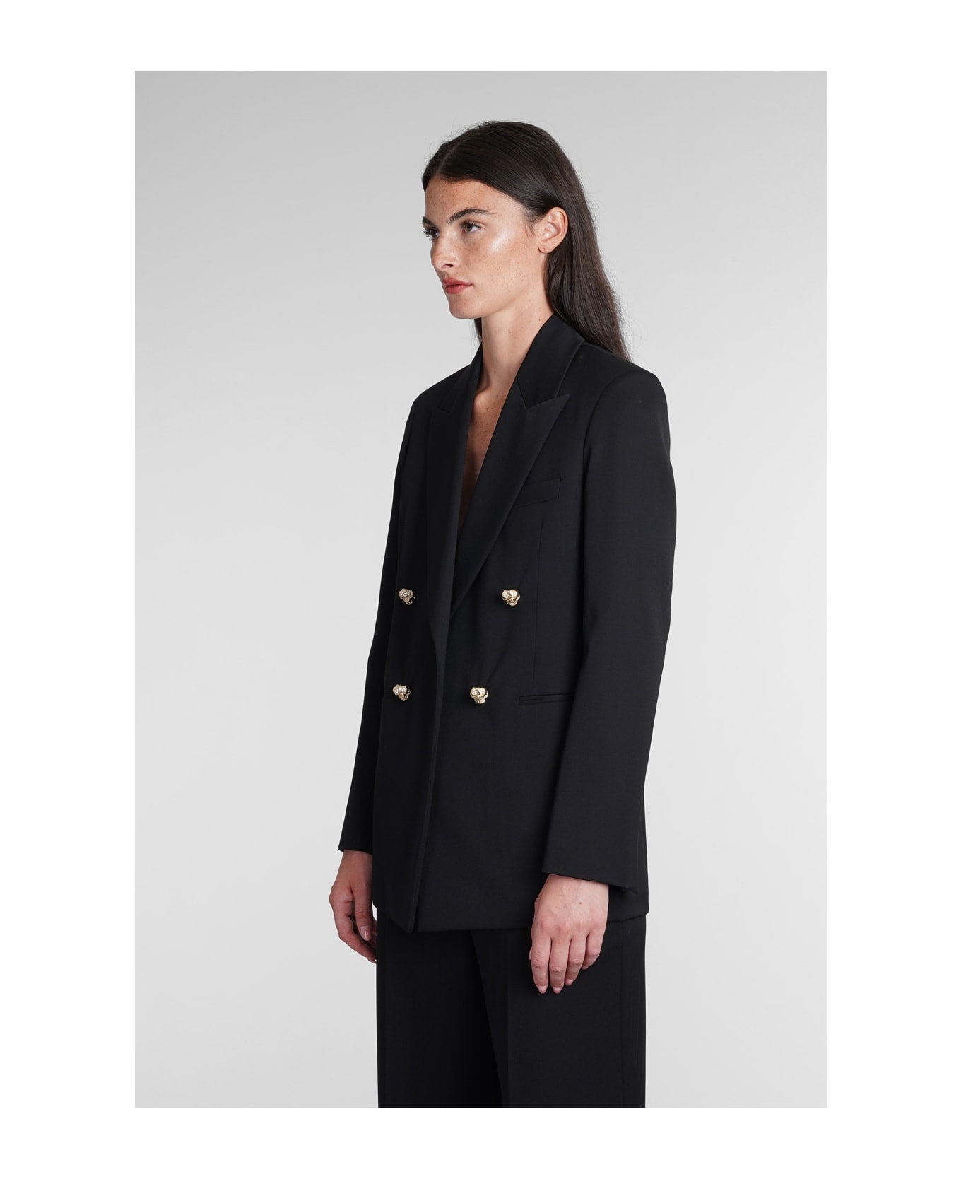 Black Wool Blazer - 4