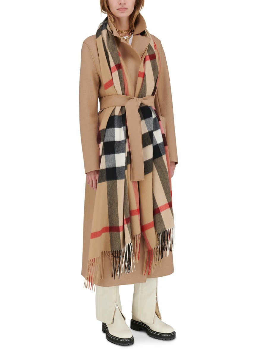 Oversize check scarf - 5
