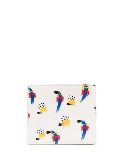 SAINT LAURENT abstract-pattern leather wallet outlook