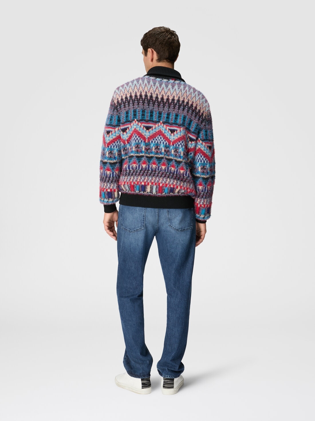 Turtleneck wool-blend sweater with zip - 3