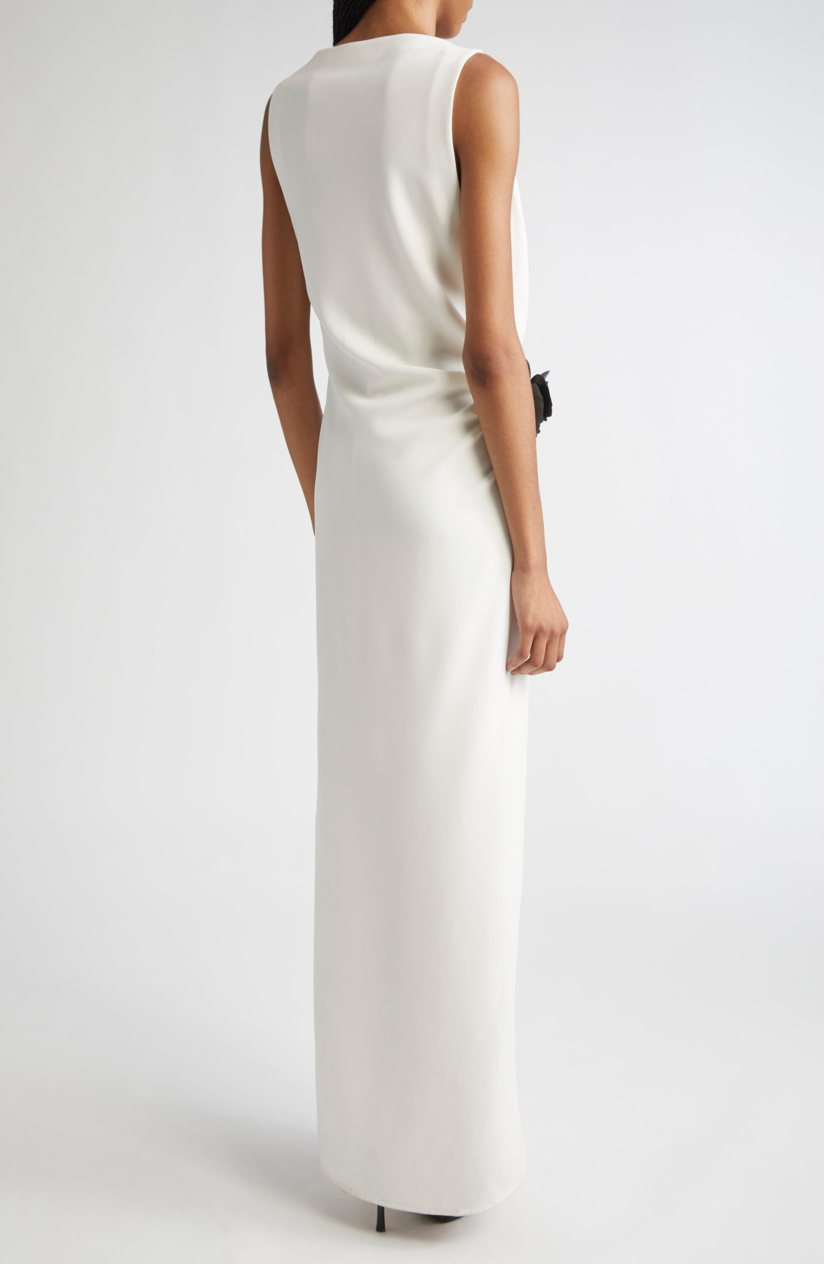 Proenza Schouler Indria Sleeveless Double Crepe Dress in White at Nordstrom - 2
