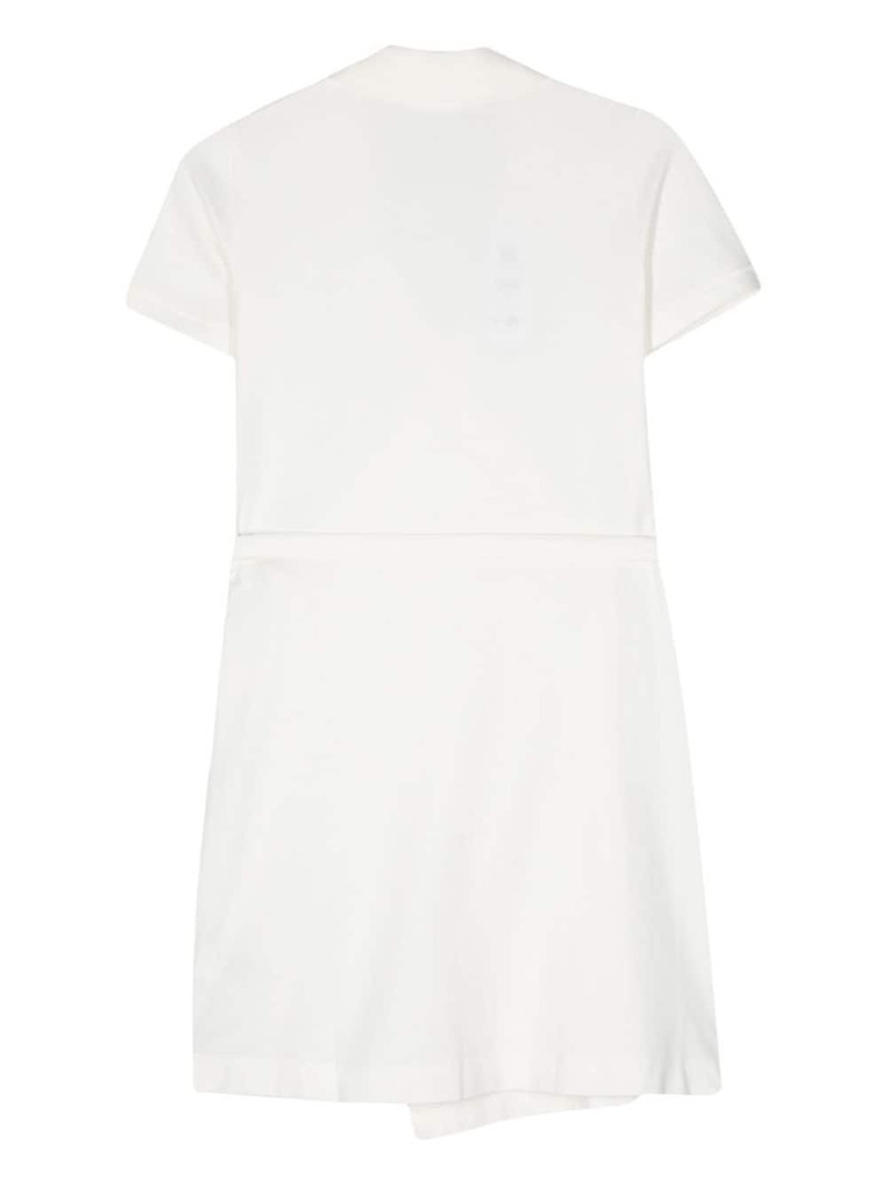 LACOSTE logo-patch dress outlook