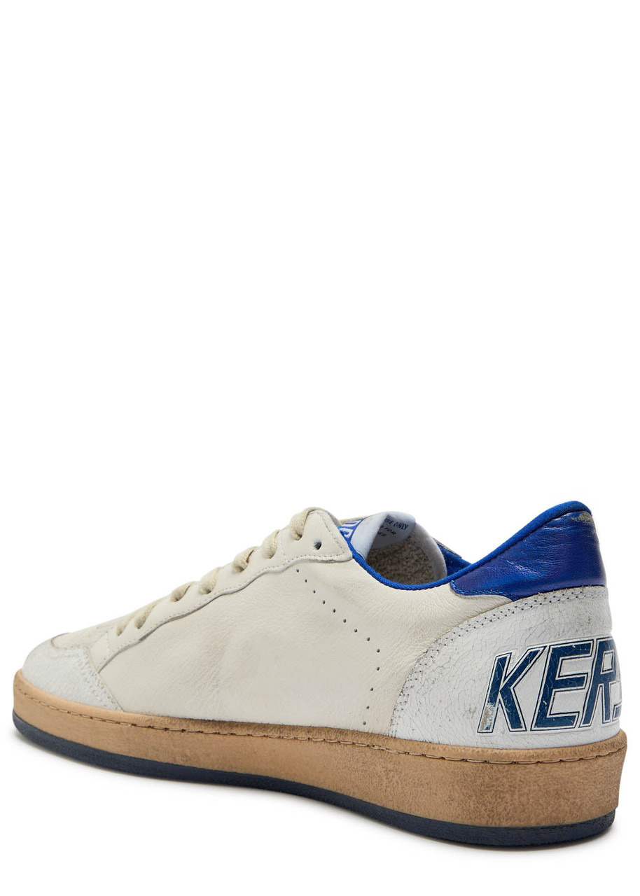 Golden Goose Ball Star Distressed Leather Sneakers - 2