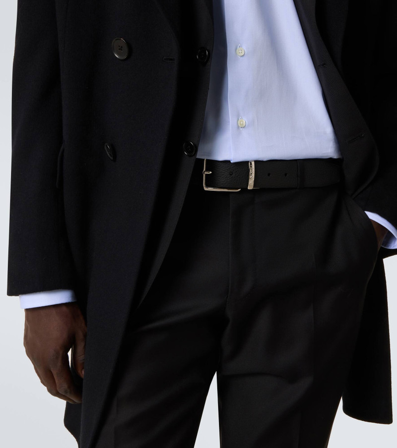 Canali Braided leather belt outlook