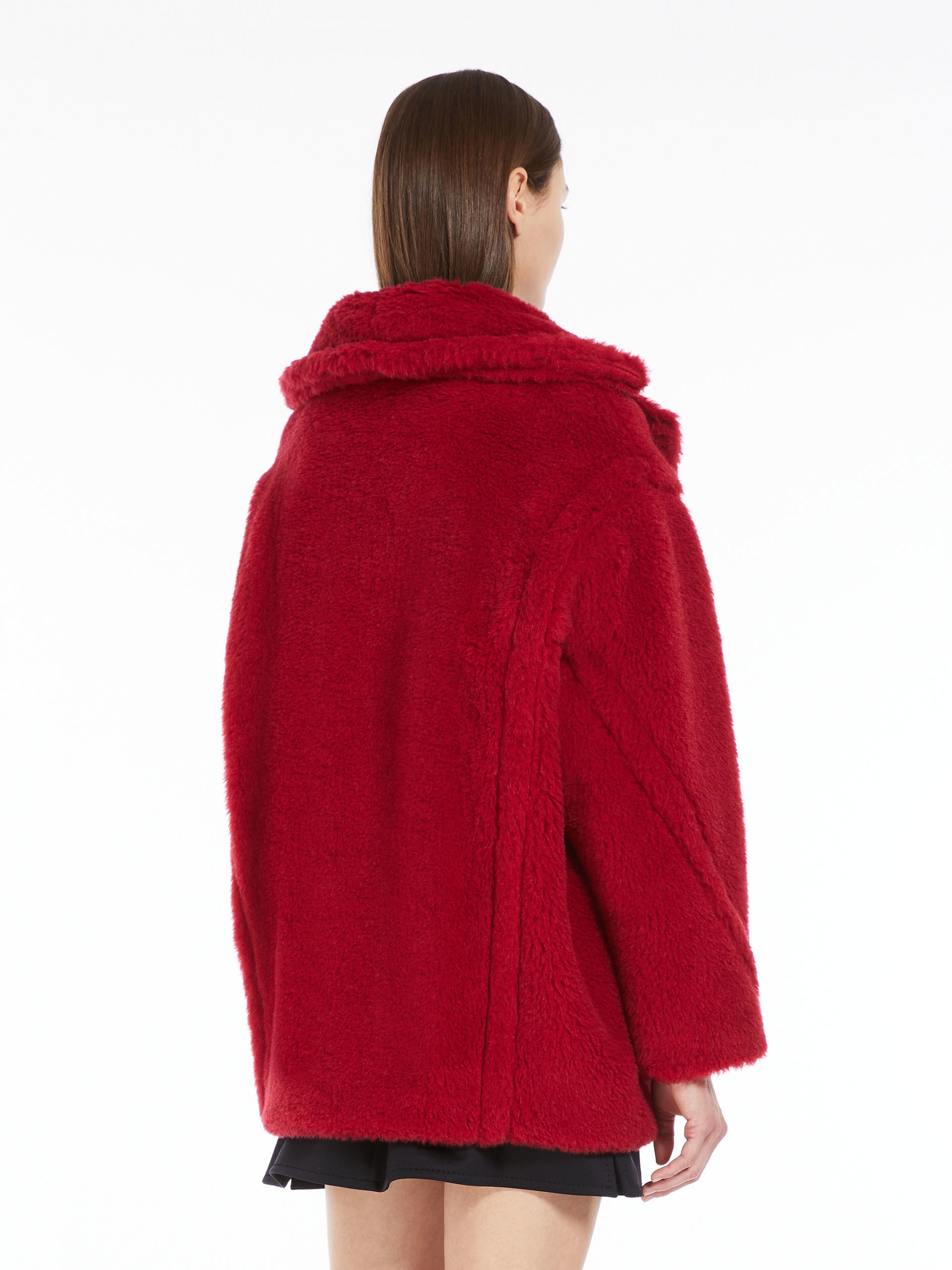 FRAIS Short Teddy Bear Icon Coat in alpaca and wool - 4