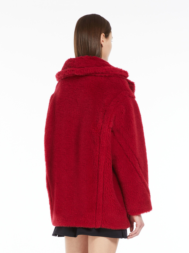 FRAIS Short Teddy Bear Icon Coat in alpaca and wool 4
