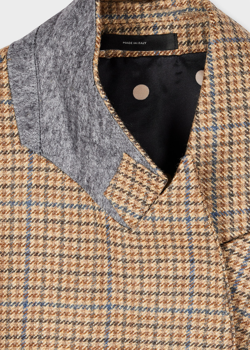 Paul Smith Women's Camel Lovat Tweed Double-Breasted Blazer outlook