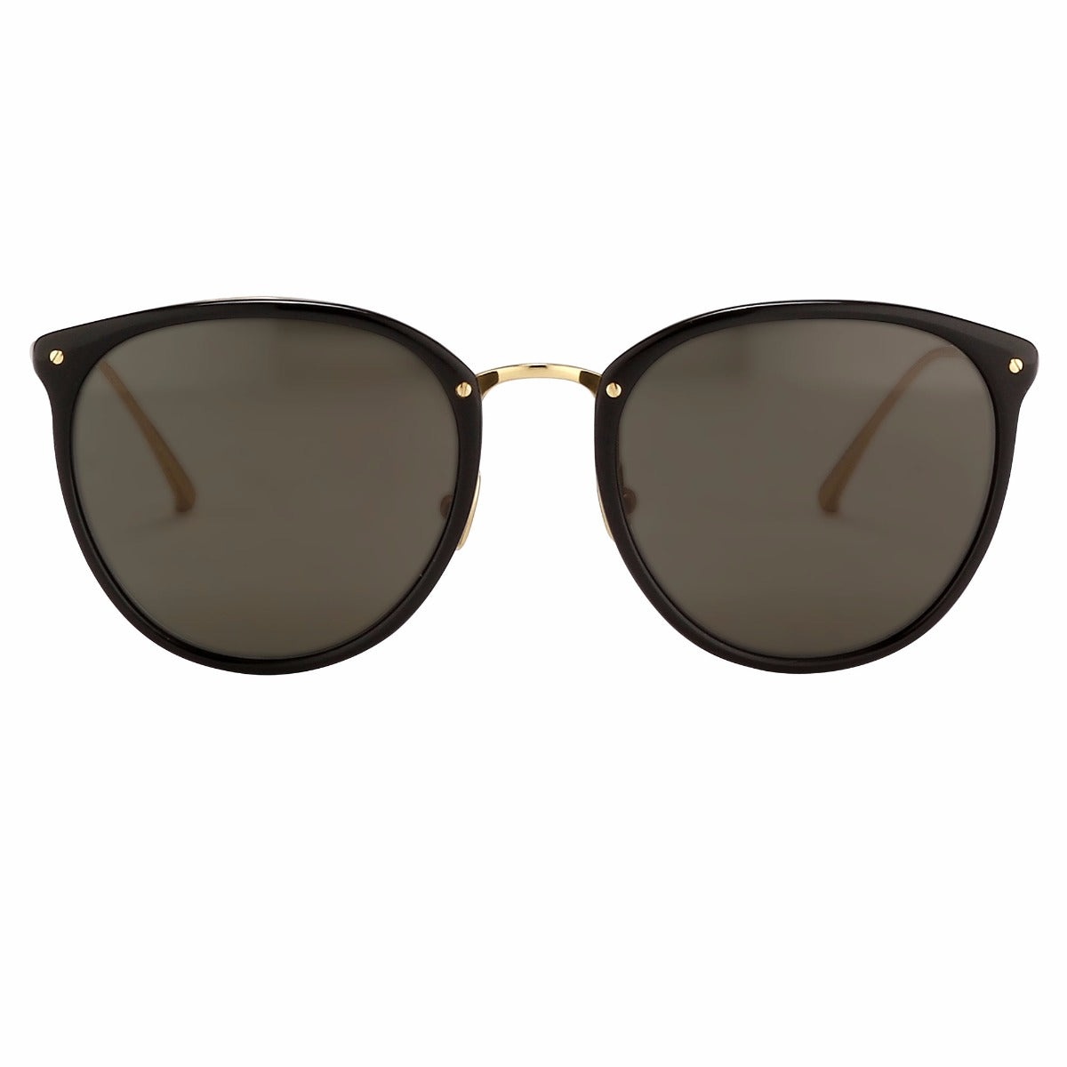 THE CALTHORPE | OVAL SUNGLASSES IN BLACK FRAME (C13) - 1