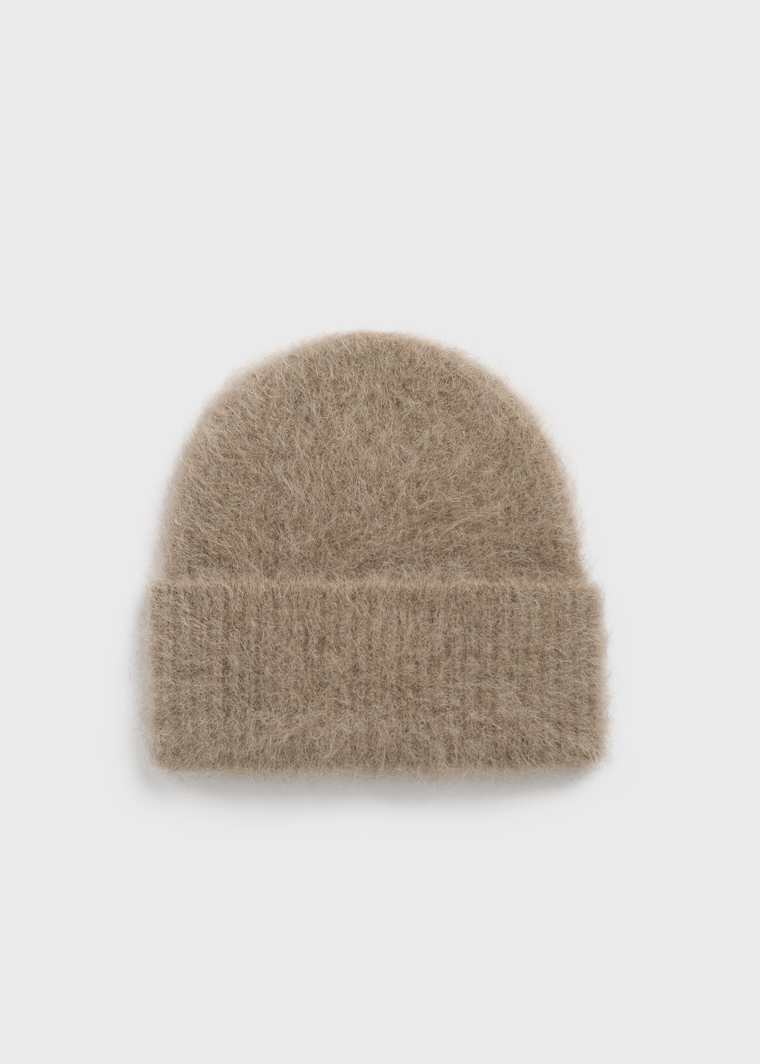 Alpaca knit beanie truffle melange - 1