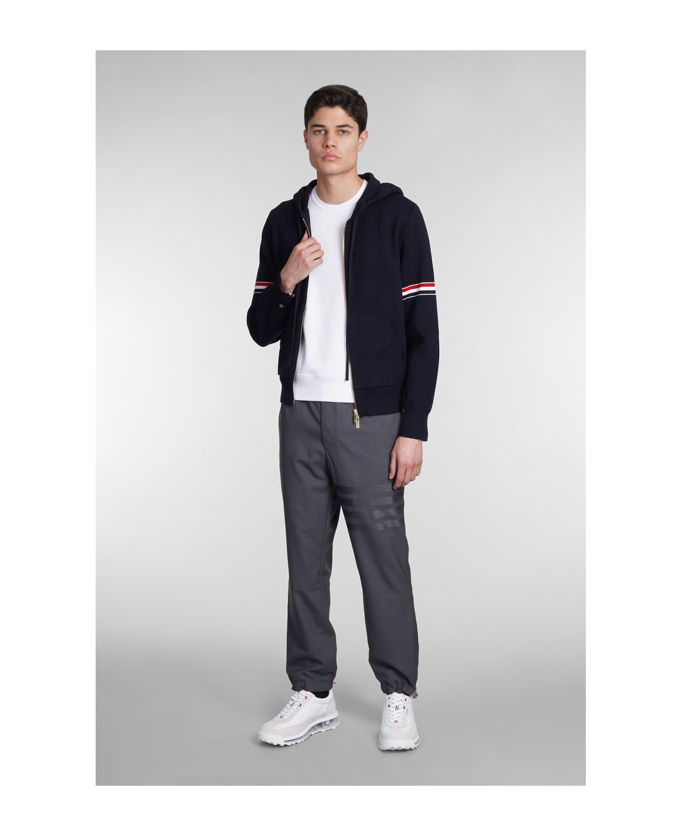 Contrasting Bands Hoodie - 2