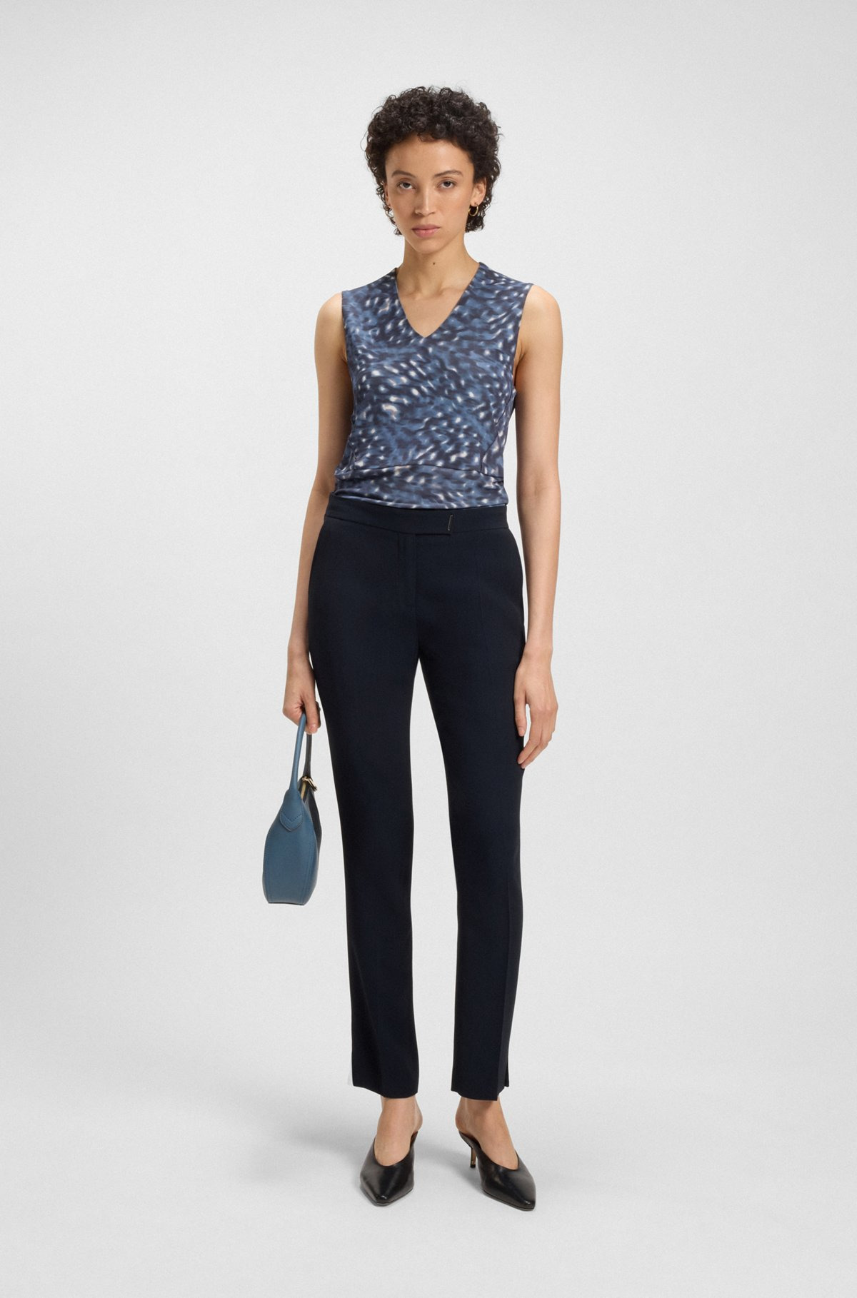 SLIM-FIT TROUSERS WITH SLIT HEMS - 3