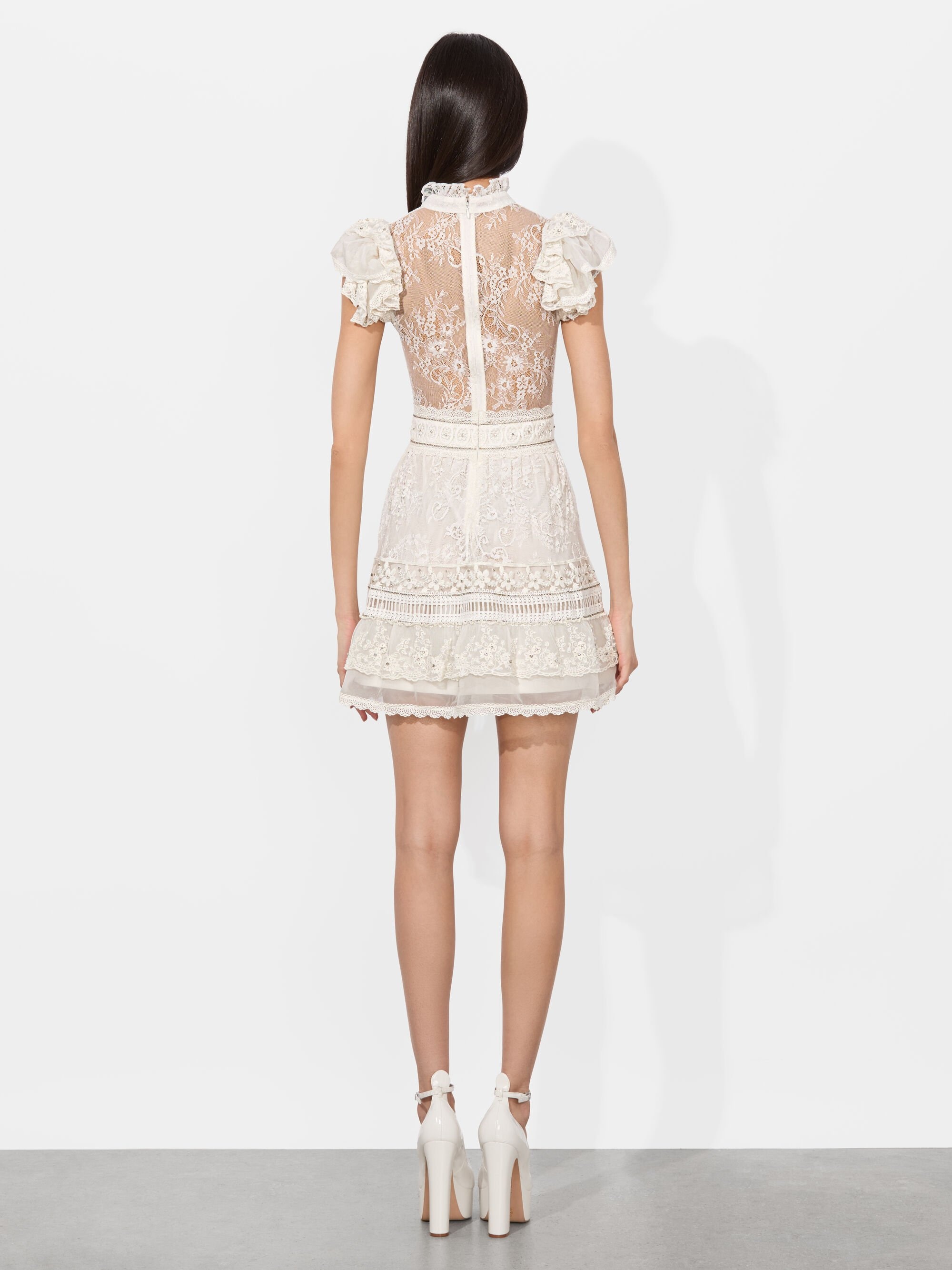 VERNITA EMBROIDERED MINI DRESS - 5