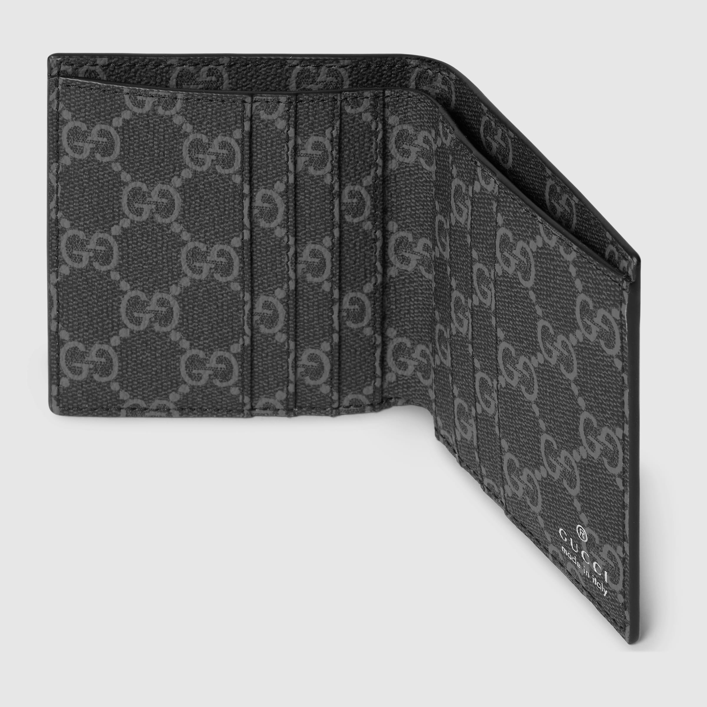 GG Emblem bi-fold embossed wallet - 4