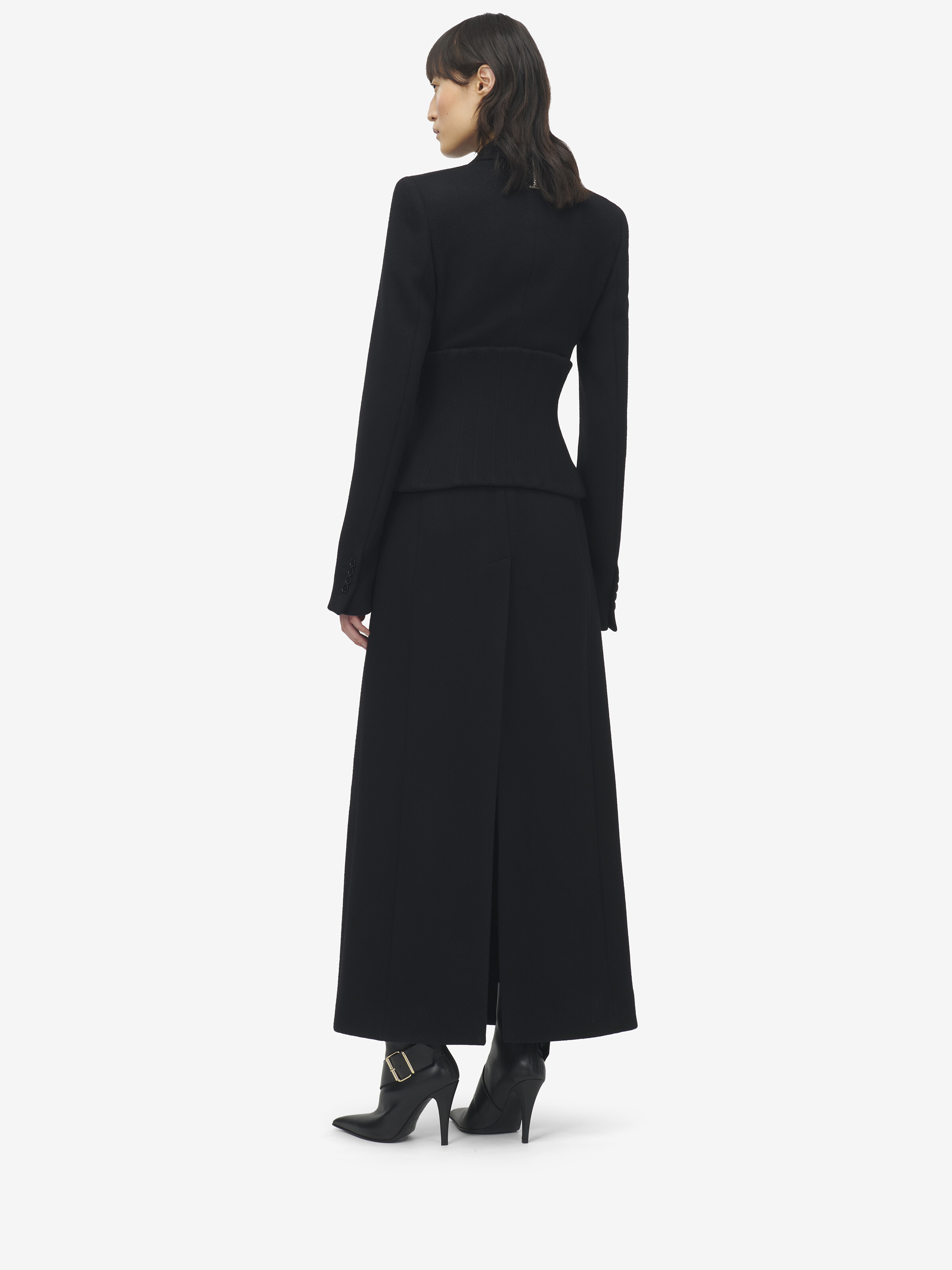 Wool Cashmere Long Coat - 4
