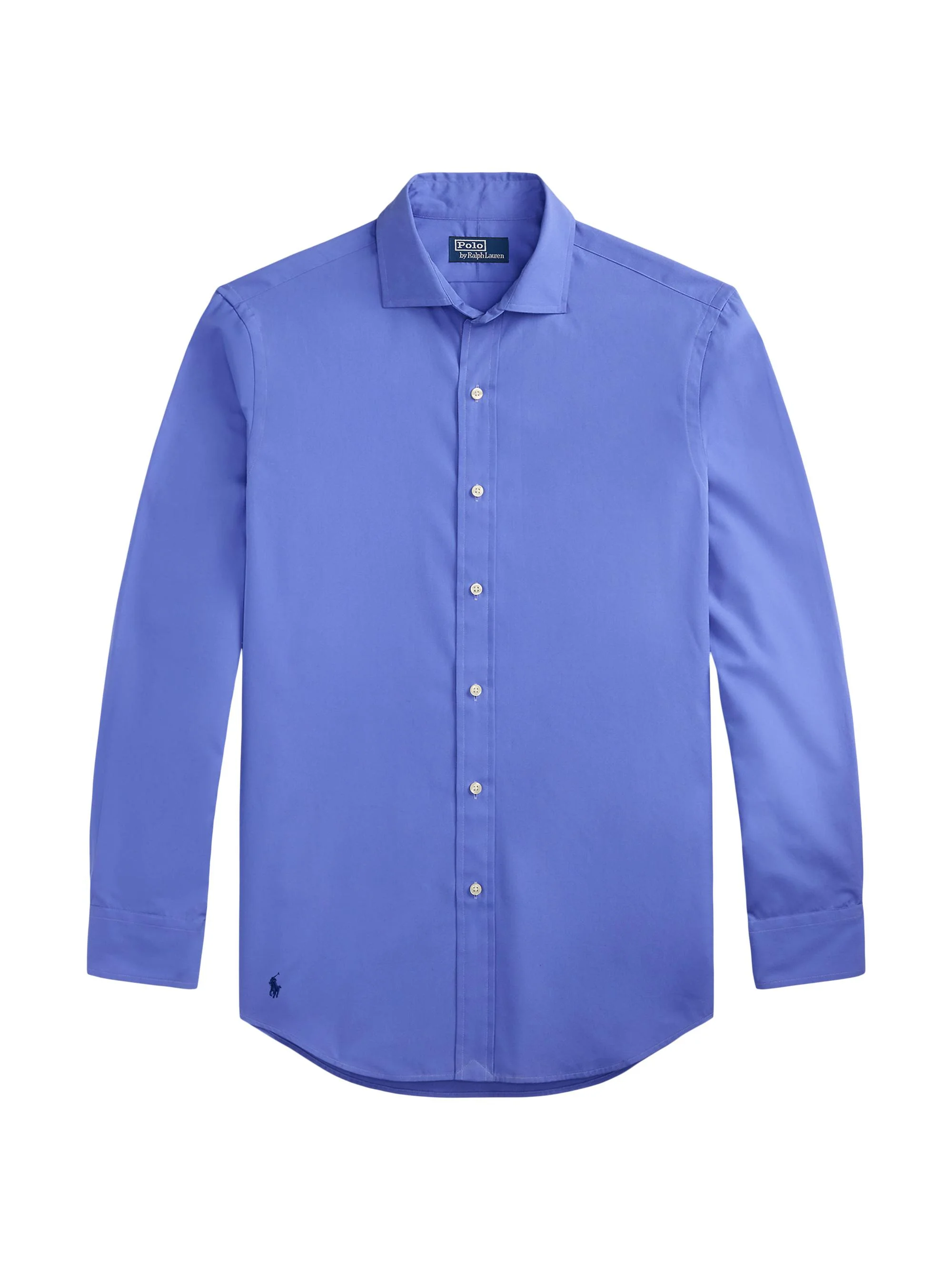 Men's Logo Cotton Long-Sleeve Shirt - Copen Blue - 1