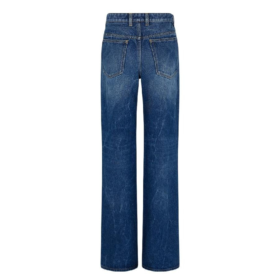 Paco Rabanne Embellished Dark Denim Stone Jeans - 6