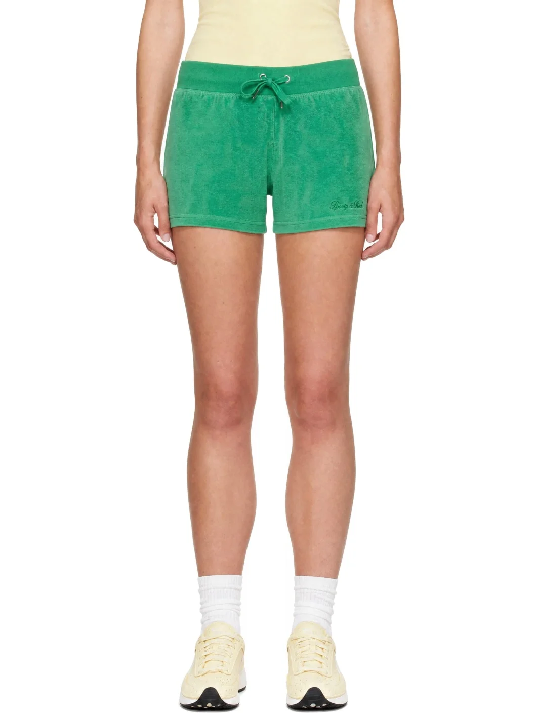Green Signature Logo Krystal Shorts - 1
