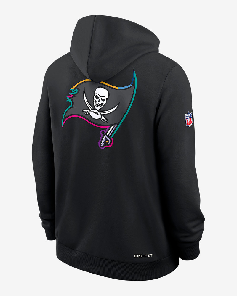 Nike Tampa Bay Buccaneers Crucial Catch Sideline Men's Nike Dri-FIT NFL Pullover Hoodie outlook