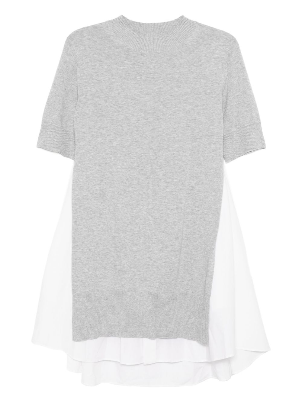 poplin-patch dress - 1