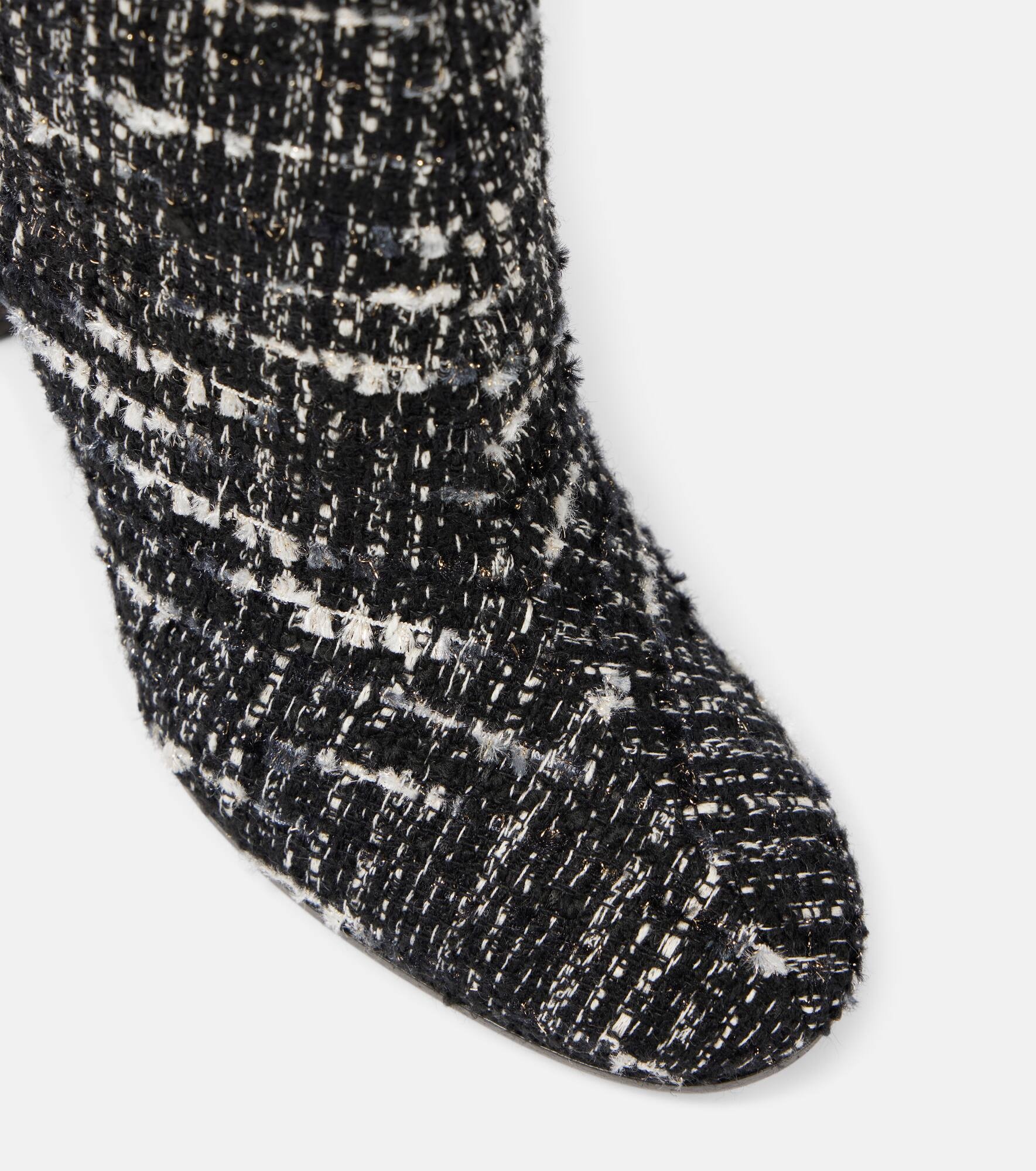 Bouclé knee-high boots - 6