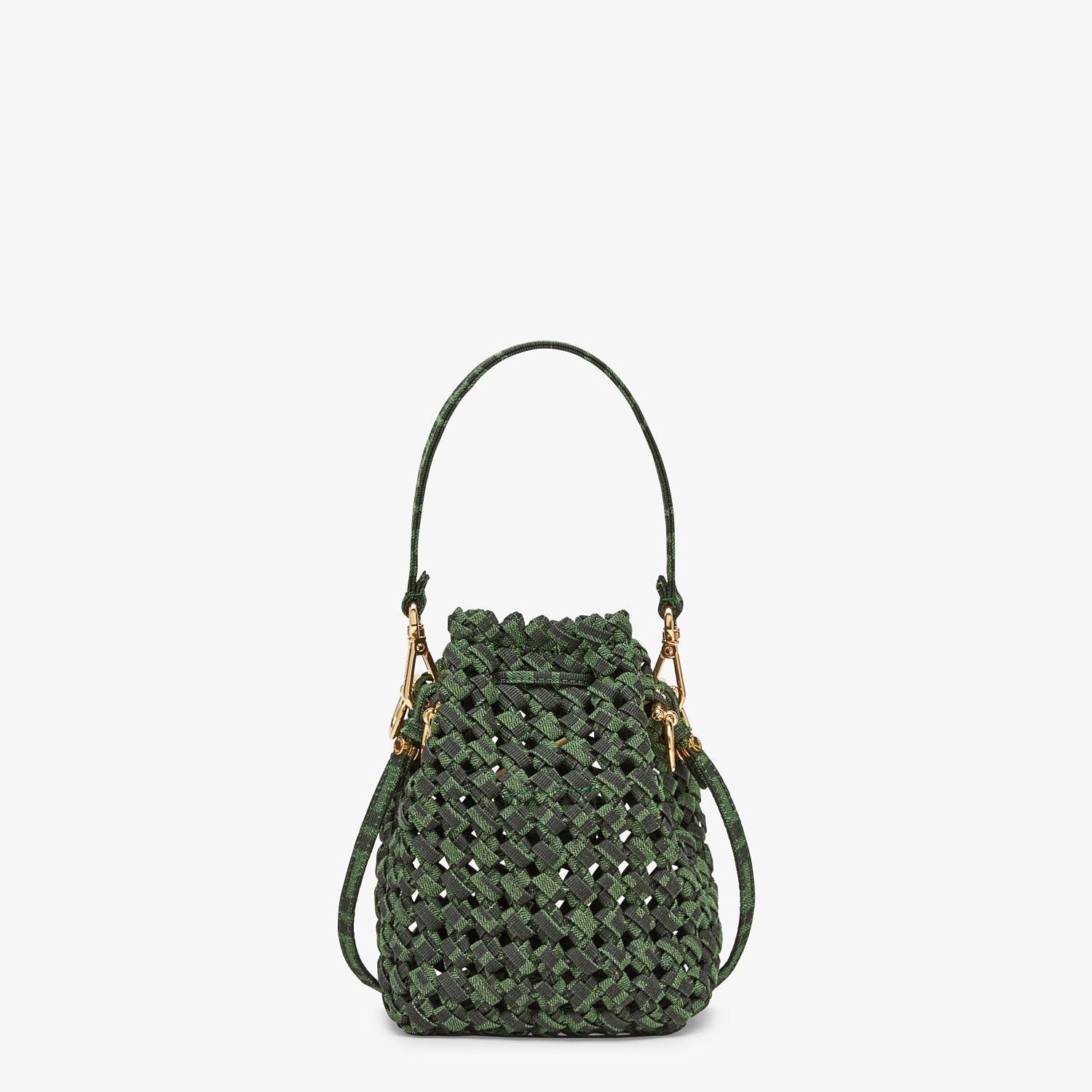 Jacquard fabric interlace mini-bag - 4