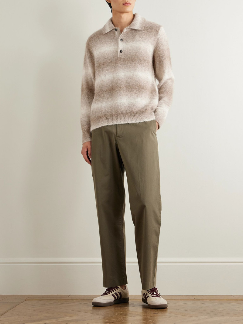 NN07 Alfie 6656 Alpaca-Blend Polo Sweater Beige outlook
