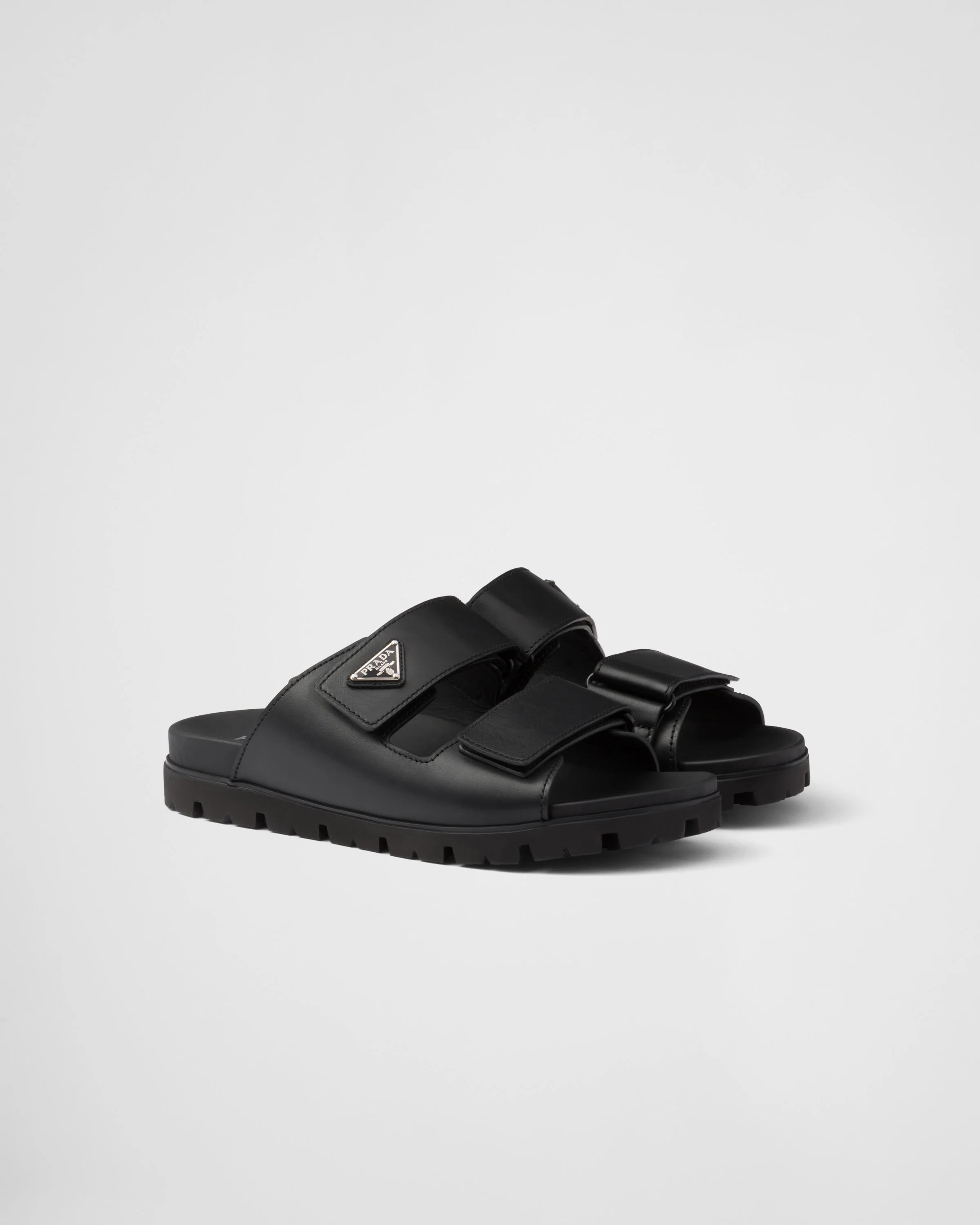 Leather strap sandals - 1