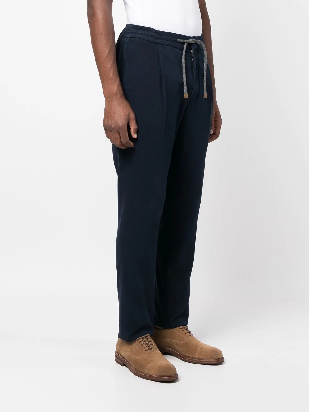 drawstring-fastening chinos - 3