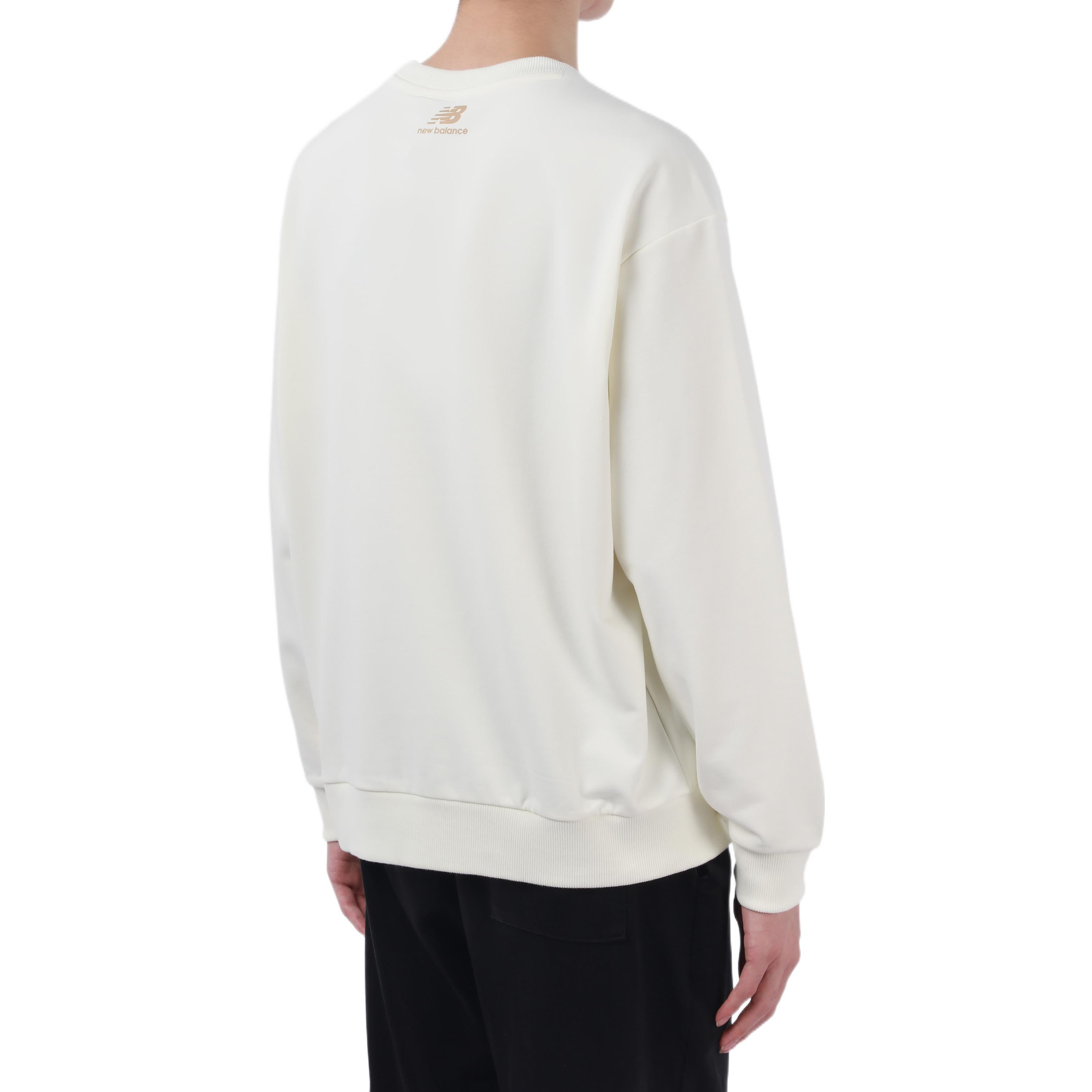 New Balance Casual Sports Sweatshirt 'White Black' 5CC44333-IV - 3