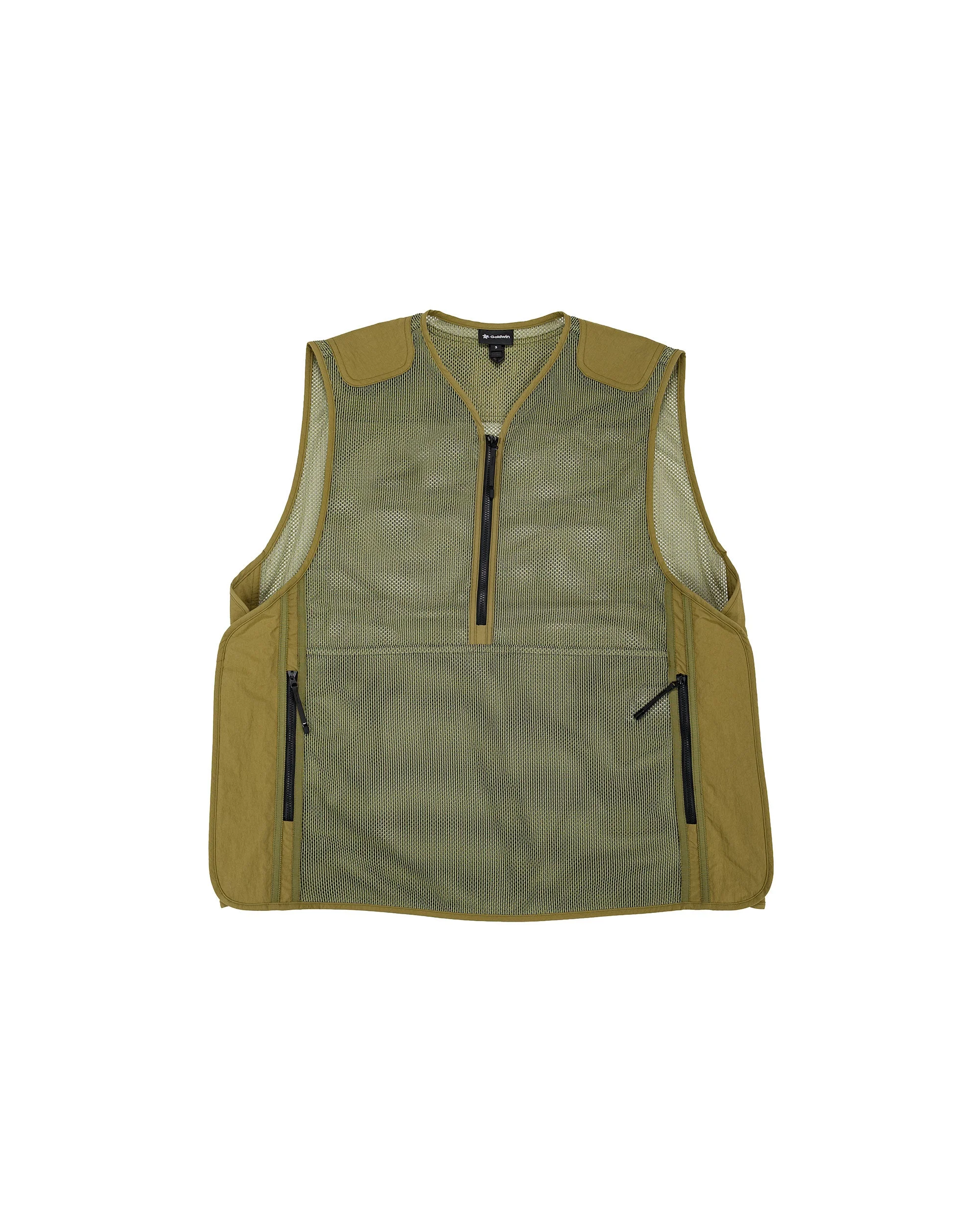Tonalith Mesh Half Zip Vest Usuyanagi - 1