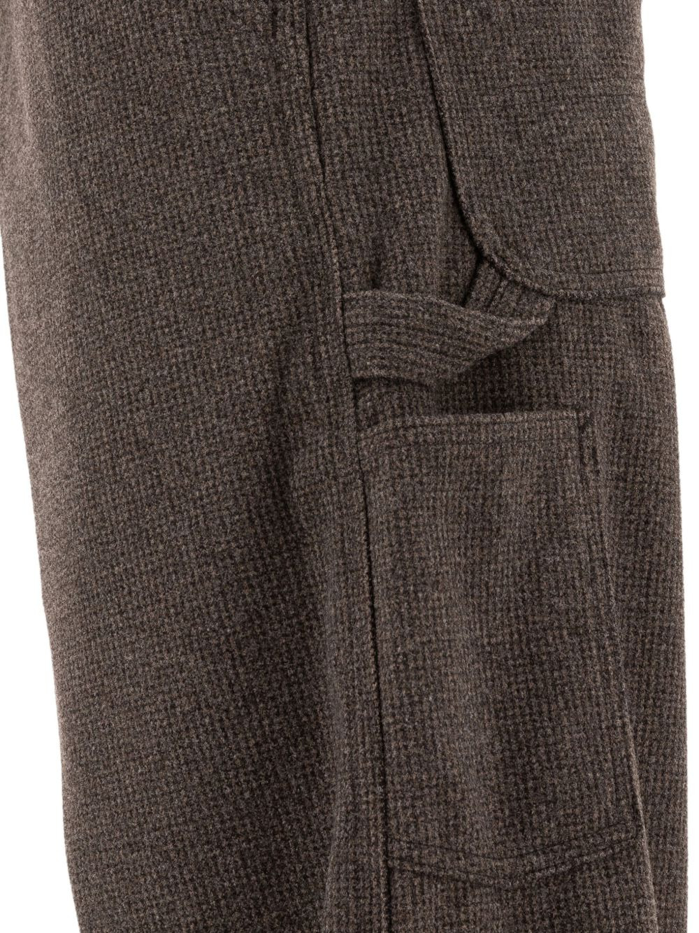 houndstooth hammer-loop trousers - 4