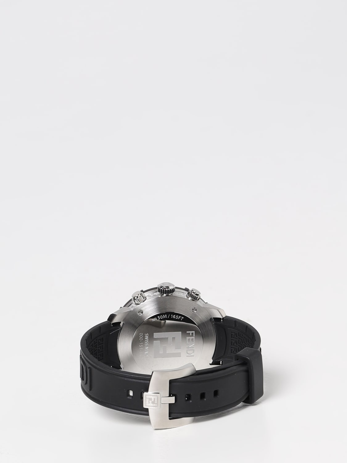 Fendi watch in metal and rubber - 2