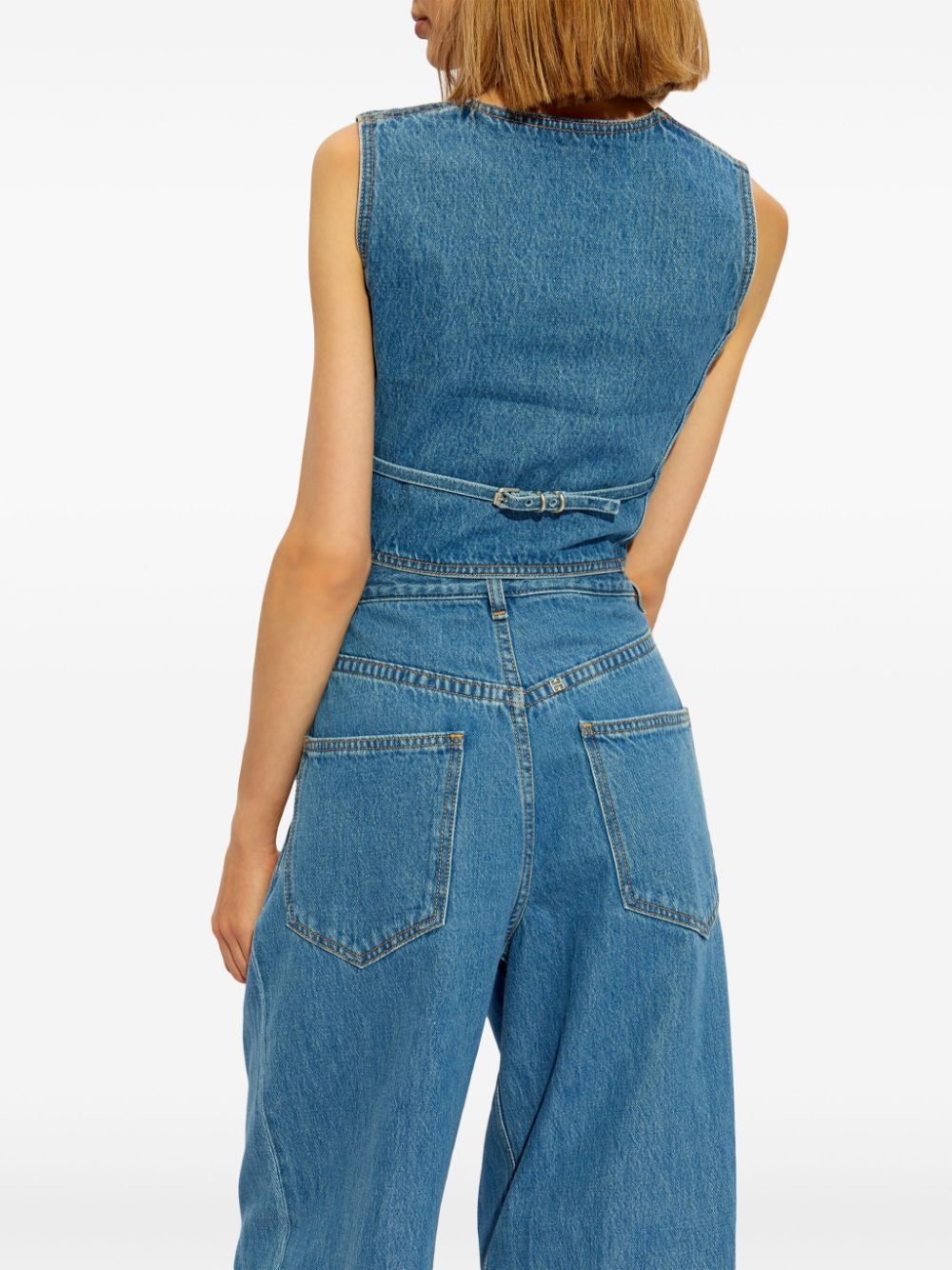 Voyou denim waistcoat - 4